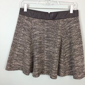 H & M Divided Pleather/Twead Skirt